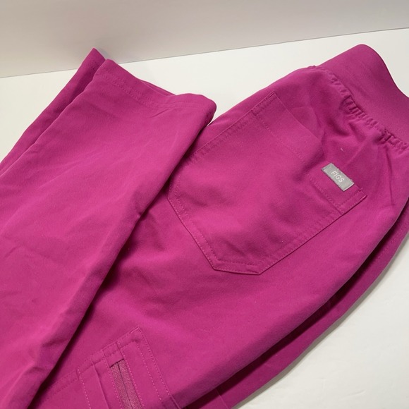 FIGS Womens Technical Collection Scrubs Hot Pink Yola Ankle Length Pants XXS - Picture 9 of 10